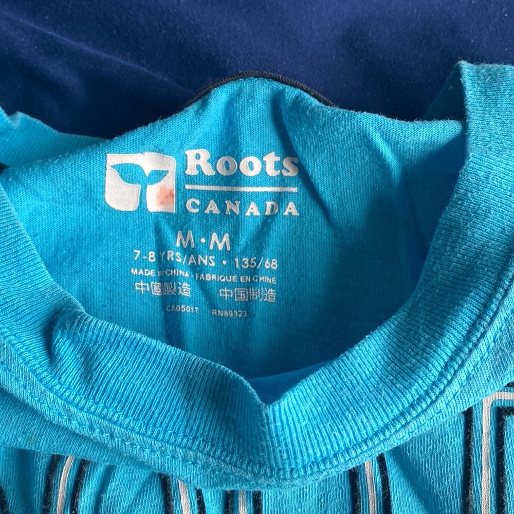 Children’s light blue Roots Tee - Picture 3 of 3